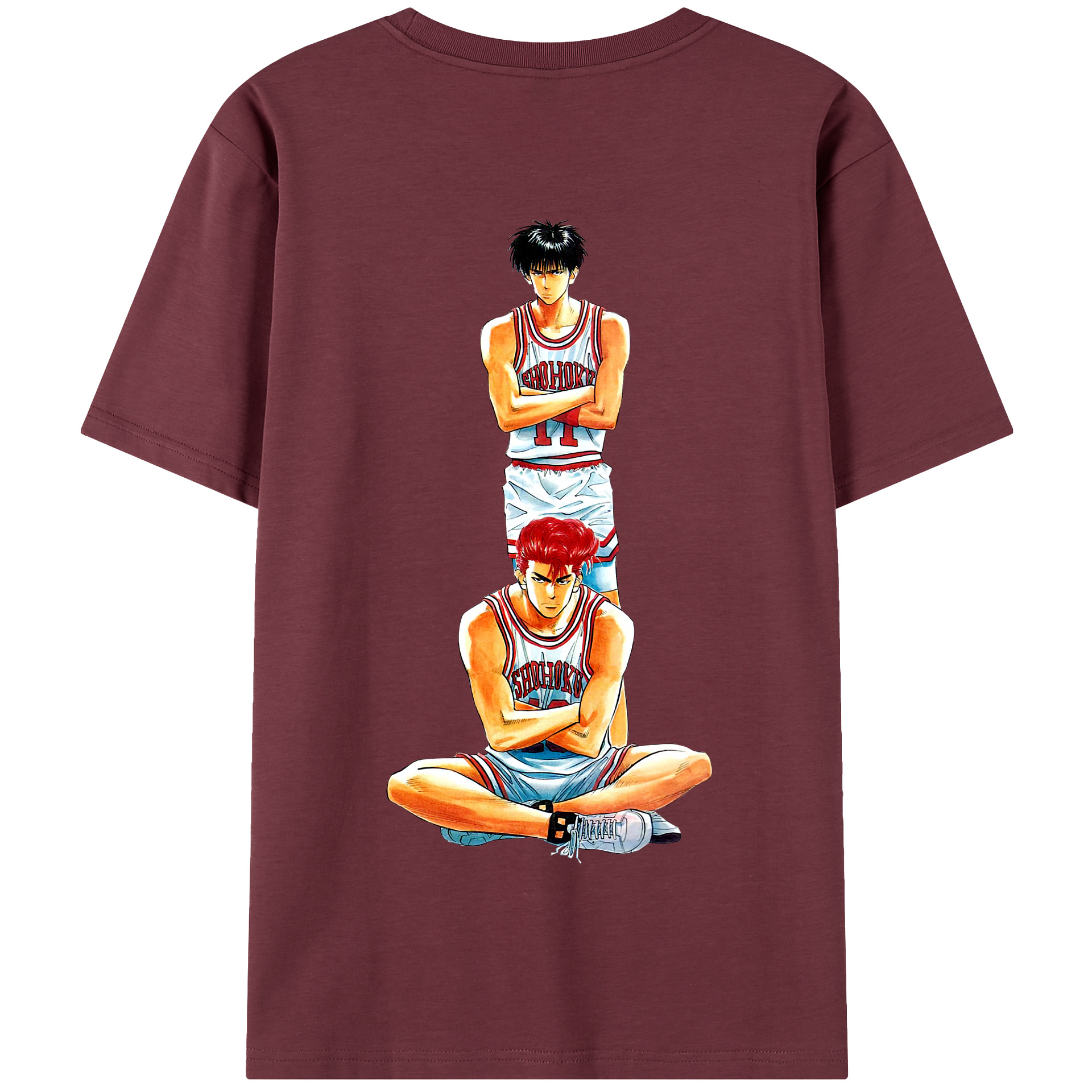 SLAM DUNK／スラムダンク 綿100％半袖Tシャツ（背面プリント）
